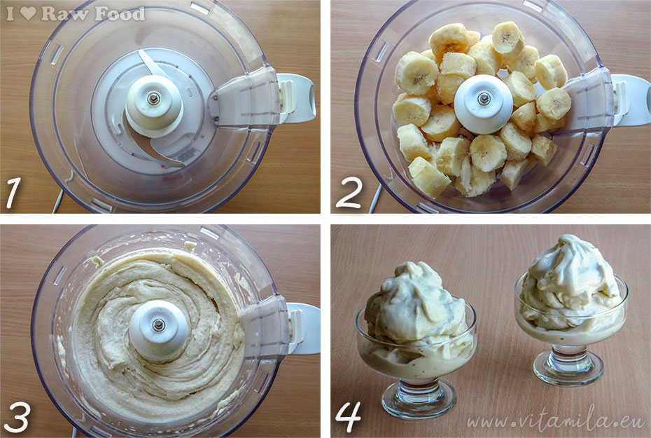 szybkie i łatwe lody bananowe